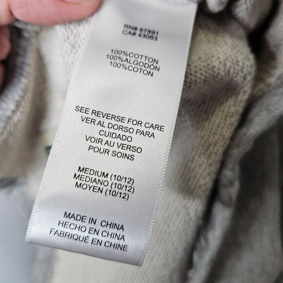 Mitchell & Ness Warriors Hoodie Girl's Medium M 10/12 Gray Cotton Short Sleeve - Picture 4 of 11